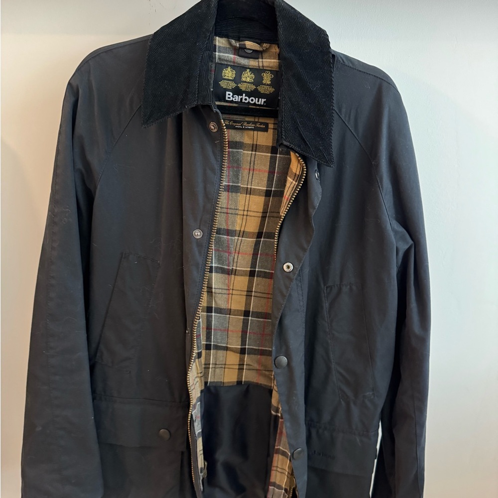 Barbour Men's Navy Jacket Sz Small